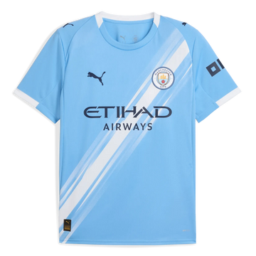 Puma 2025-26 Manchester City Men's Stadium Home Soccer Jersey
Team Light Blue-Puma White