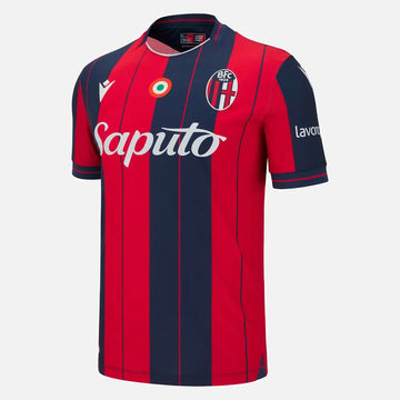 Macron 2025-26 Bologna Men's Authentic Home Soccer Jersey

Red/Navy