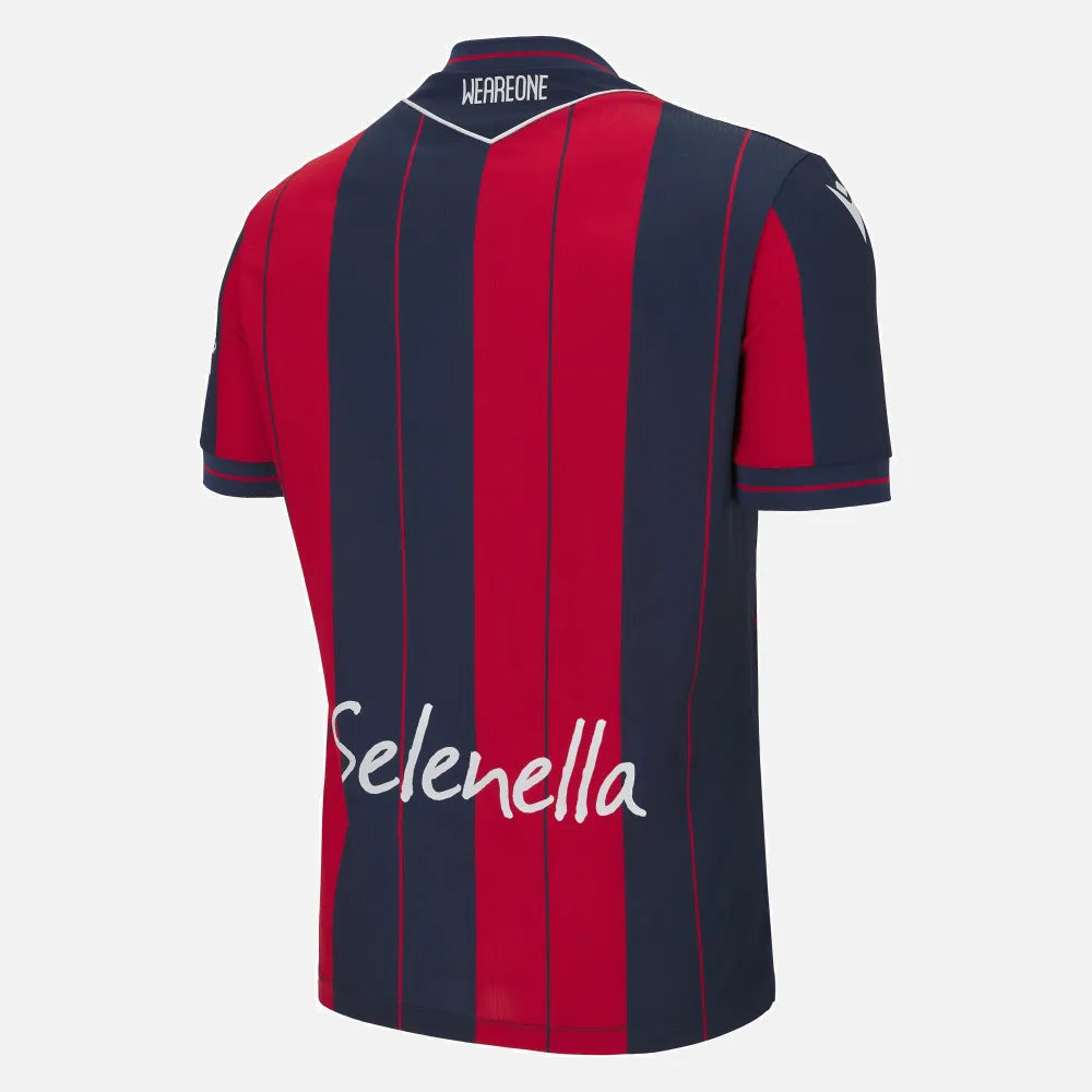 Macron 2025-26 Bologna Men's Authentic Home Soccer Jersey

Red/Navy