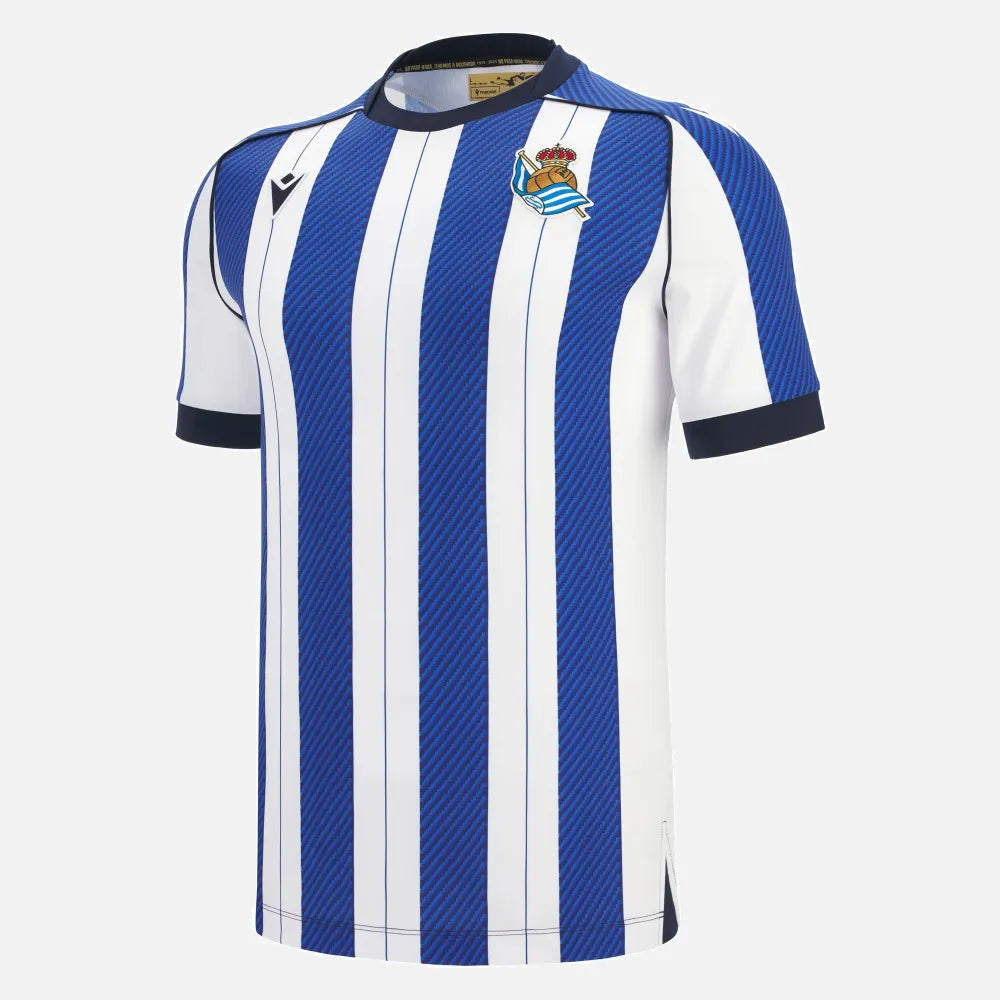 Macron 2025-26 Real Sociedad Men's Authentic Home Soccer Jersey