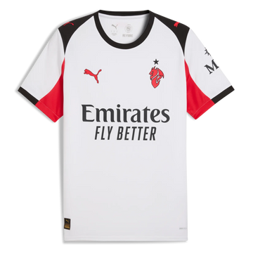 Puma 2025-26 AC Milan Men's Stadium Away Soccer Jersey

PUMA White-For All Time Red